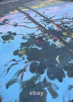 Tableau HSP Marine et paysage pinéde double face Gabriel DESCHAMPS (1919-2011)