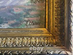 Tableau HSP Pastorale orientaliste signé Eugénie Clarac (1886/1960) Algérie