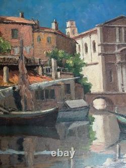 Tableau HSP Pierre MANDONNET (1891-1970) Le miroir aux oiseaux Martigues