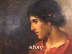 Tableau HST. BOHEMIENNE ou PAYSANNE Monogramme 1910 AUTRICHE HONGRIE