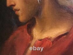 Tableau HST. BOHEMIENNE ou PAYSANNE Monogramme 1910 AUTRICHE HONGRIE