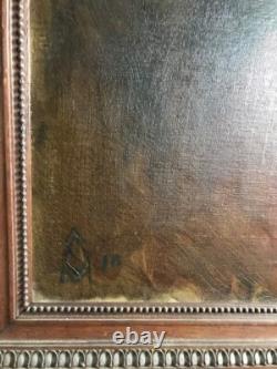 Tableau HST. BOHEMIENNE ou PAYSANNE Monogramme 1910 AUTRICHE HONGRIE