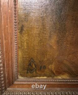 Tableau HST. BOHEMIENNE ou PAYSANNE Monogramme 1910 AUTRICHE HONGRIE
