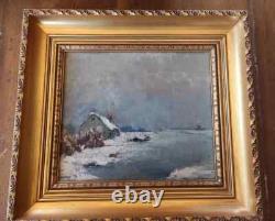 Tableau Hollandais signé en superbe état huile sur toile cadre bois 40 x 44cm