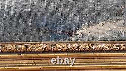 Tableau Hollandais signé en superbe état huile sur toile cadre bois 40 x 44cm