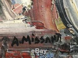Tableau Huile Sur Bois André MISSANT (1908-1977) Jongleur Venise Beaux-arts