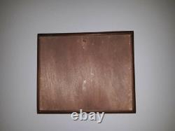 Tableau Huile Sur Bois Et Verre Deux Bigoudenes Et Paysage Bord De Mer Bretagne