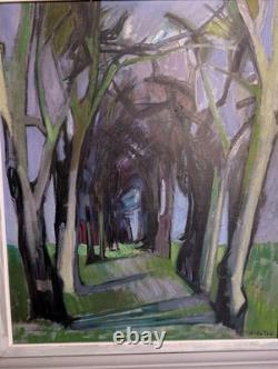 Tableau Huile Sur Toile Camille HILAIRE (1916-2004) Paysage Sous-Bois 15F