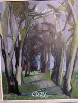 Tableau Huile Sur Toile Camille HILAIRE (1916-2004) Paysage Sous-Bois 15F