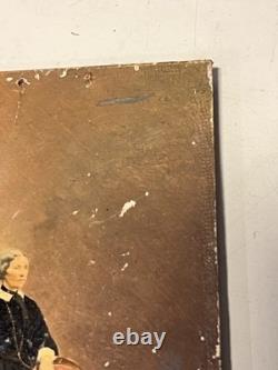 Tableau Miniature, Louis VERNANCHET, Portrait Femme