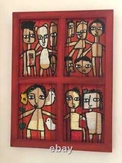 Tableau OSAMA Huile sur panneau bois