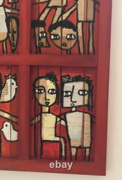 Tableau OSAMA Huile sur panneau bois