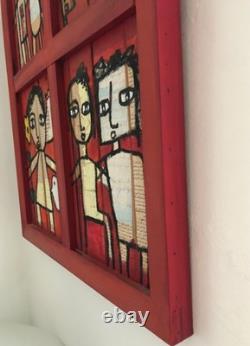 Tableau OSAMA Huile sur panneau bois