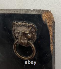 Tableau Panneau Huile Portrait Femme en Rouge Rose Blanche Dame rue du Bac Paris