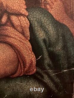 Tableau Peinture Huile Sur Panneau De Bois Art Religieux XVIe