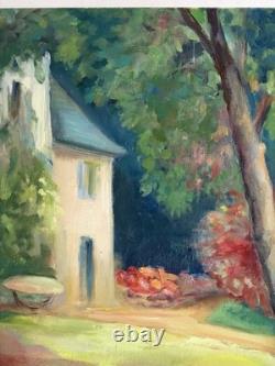 Tableau Peinture Maison Dans Les Bois Huile Sur Toile