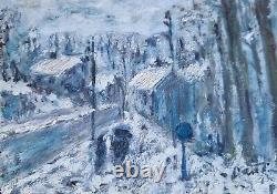 Tableau Peinture Neige Paysage