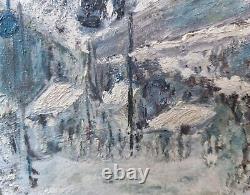 Tableau Peinture Neige Paysage