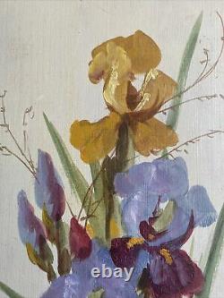 Tableau Réalisme Nature Morte aux Fleurs Peinture sign Gaston Corbier 1869-1945
