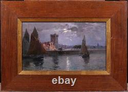 Tableau Sables d'Olonne Charente-Maritime paysage Art Nouveau impressionnisme