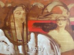 Tableau XXem signé Dedalo Montali (1909-2001) peintre italien Huile sur bois