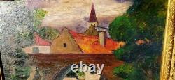 Tableau ancien Charles kvapil (1884-1958) paysage fauvisme peintre côté