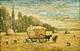 Tableau Ancien Paul Flaubert (1928-1994) Ramassage Du Foin Hsp Signée