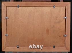 Tableau ancien Victor Marais-Milton pont Sèvres Saint-Cloud paysage Seine Meudon