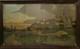 Tableau Ancien Ville Cath&eacute;drale Xviie Sur Bois