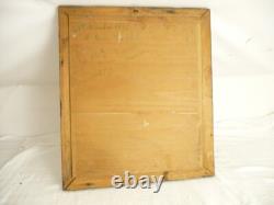 Tableau ancien XIXème Huile Sur Bois Portrait de femme Fabiola, Signé