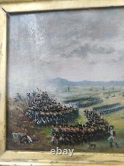 Tableau ancien empure bataille Napoléon Rivoli Austerlitz campagne d'Italie
