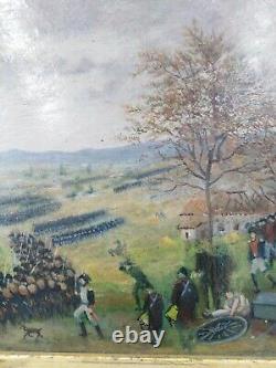 Tableau ancien empure bataille Napoléon Rivoli Austerlitz campagne d'Italie