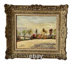 Tableau ancien huile, L'automne En Lorraine