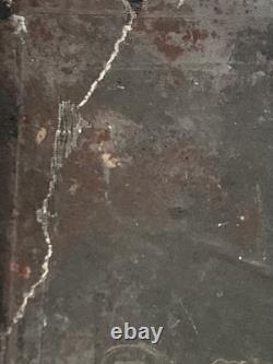 Tableau ancien huile composition mixte sculpture cheval cavalier signé Revest