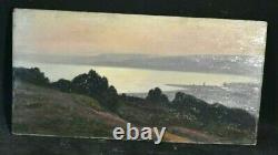 Tableau ancien paysage marin Martigues signé William DIDIER-POUGET (1864-1959)