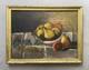 Tableau Ancien Sign&eacute;, Nature Morte, Huile Sur Panneau, Peinture, Xxe