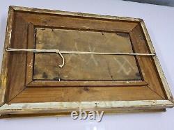 Tableau / cadre en bois doré avec peinture sur panneau
