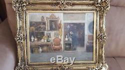 Tableau de cesare vianello 1862 1920 venise la boutique de l'antiquaire