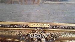 Tableau de cesare vianello 1862 1920 venise la boutique de l'antiquaire