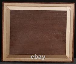 Tableau encadré huile nature morte crevettes sardines cidre Léon Gustave RAVANNE