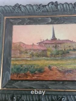 Tableau huile sur bois d'Emile Désiré DAIMEE (1867-1956)