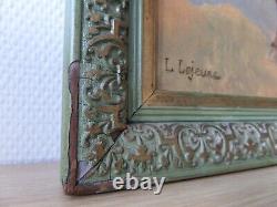 Tableau huile sur bois orientaliste Chevalier Arabe