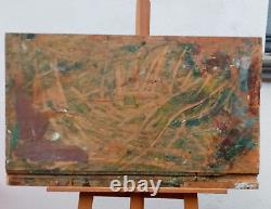 Tableau huile sur panneau 45 cm x 75 cm 4,830 kg -Signé Rolland DUBUC
