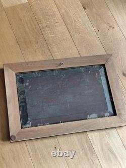 Tableau huile sur panneau de bois nature morte au poisson