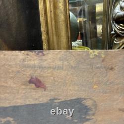 Tableau hurard joseph martigues port huile sur bois marine bateaux