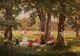 Tableau Impressionniste Déjeuner Sur L'herbe Scène Parc Jardin Impressionnisme