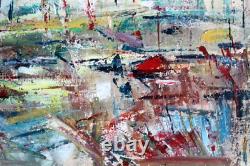 Tableau impressionniste Jean-Paul Ulysse Prix de Rome Bord de mer à Etretat