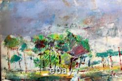 Tableau impressionniste Jean-Paul Ulysse Prix de Rome Bord de mer à Etretat