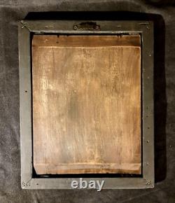 Tableau impressionniste, huile sur bois signée école du Nord + 4 CD neufs