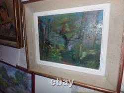 Tableau peintre alsacien breitwieser robert 1974-dcd en 1975 -33x27 numero 840